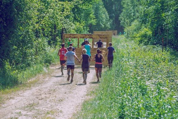 Stad Ikskile Letland Gedurfd Race Sportevenement Outdoor Training Mensen Lopen — Stockfoto