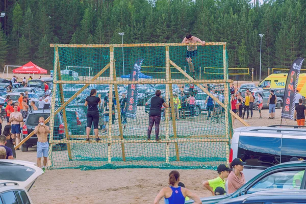 Ciudad Ikskile Letonia Carrera Atrevida Evento Deportivo Entrenamiento Aire Libre — Foto de Stock