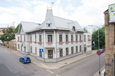 City Riga, Letonya. Eski Şehir, şehir merkezine, halklar ve mimari. Sokaklar ve doğa 2018. Seyahat fotoğraf.