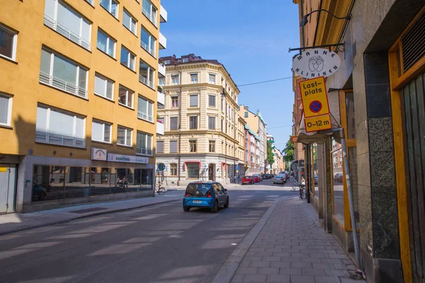 City Stocholm Sverige Urban Stadsutsikt Street Bemannar Och Byggnader Resa — Stockfoto