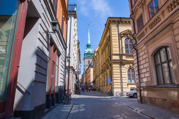 City Stocholm Sweden Urban City View Street Peoples Buildings Travel — Stock Photo, Image