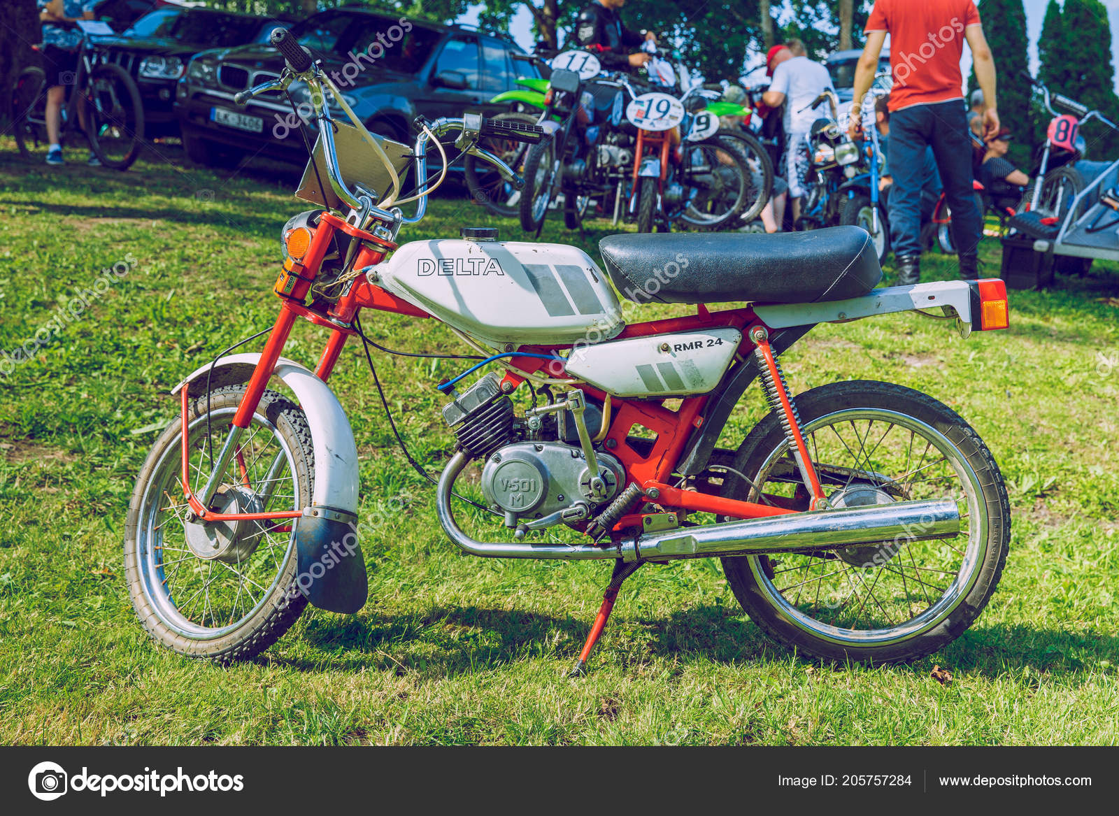 retro moped