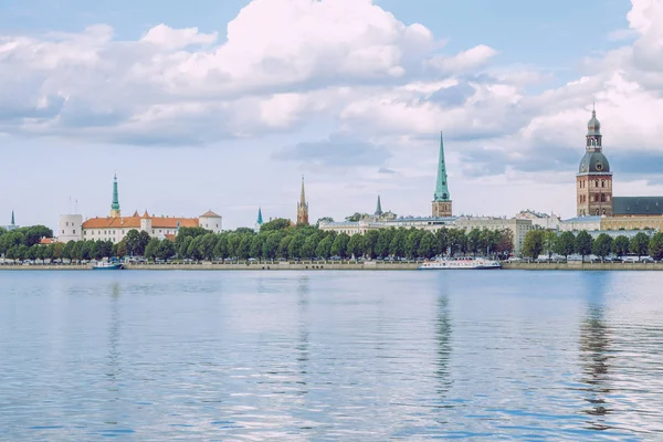 Stadt Riga Lettland Altstadt Brücke Und Architektur Reisefoto 2018 Hauptstadt — Stockfoto