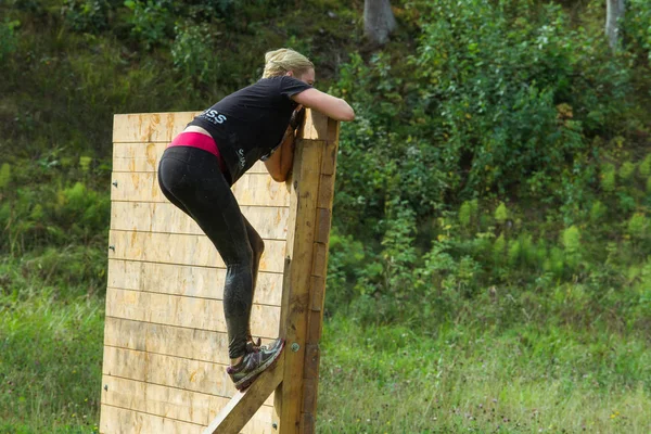 Ciudad Cesis Letonia Carrera Atrevida Evento Deportivo Entrenamiento Aire Libre — Foto de Stock