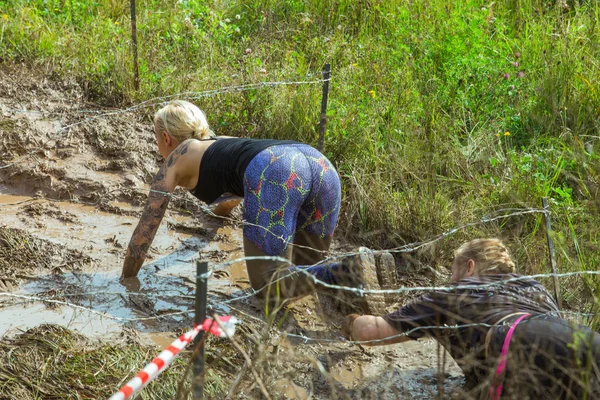 Ciudad Cesis Letonia Carrera Atrevida Evento Deportivo Entrenamiento Aire Libre — Foto de Stock