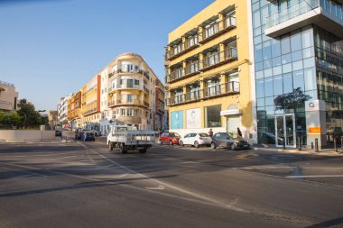 Kent Valleta, Malta, Avrupa. Şehir sokakları ve hayat, kentsel. İkinci el, halklar ve mimarisi. Seyahat fotoğraf 2018 Eylül.