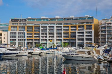 Kent Valleta, Malta, Avrupa. Şehir sokakları ve hayat, kentsel. İkinci el, halklar ve mimarisi. Seyahat fotoğraf 2018 Eylül.