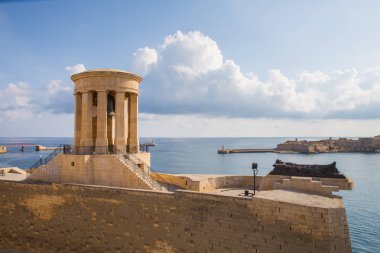 Kent Valleta, Malta, Avrupa. Şehir sokakları ve kentsel. İkinci el, halklar ve mimarisi. Seyahat fotoğraf 2018 Eylül.