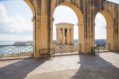 Kent Valleta, Malta, Avrupa. Şehir sokakları ve kentsel. İkinci el, halklar ve mimarisi. Seyahat fotoğraf 2018 Eylül.