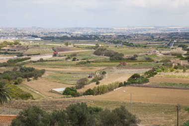 Kent Valleta, Malta, Avrupa. Şehir sokakları ve doğa. Çayır ve mimarisi. Seyahat fotoğraf 2018 Eylül.