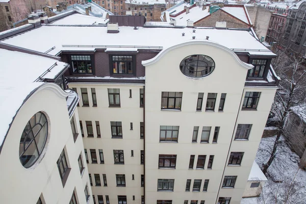 Letonya Riga Şehir Eski Kasaba Şehir Sokakları Halklar Mimari Merkezi — Stok fotoğraf
