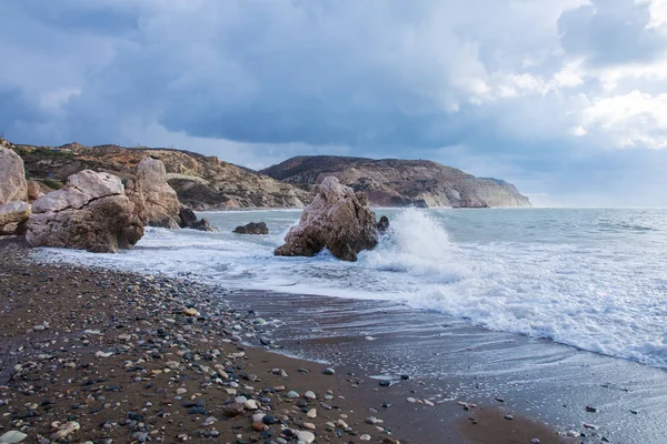 키프로스 해변과 물입니다 2018 월입니다 풍경과 — 스톡 사진