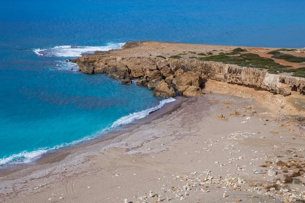 Miasto Pafos Cypr Plaży Błękitne Wody Zdjęcie Podróży 2018 Grudnia — Zdjęcie stockowe