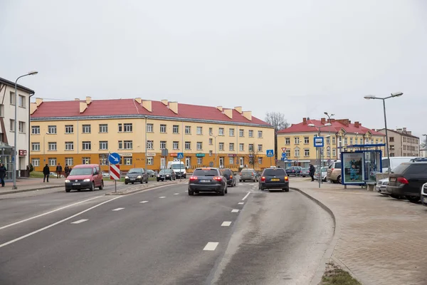 Şehir Valmiera Letonya Şehir Sokak Binalar Halklar Seyahat Kentsel Fotoğraf — Stok fotoğraf