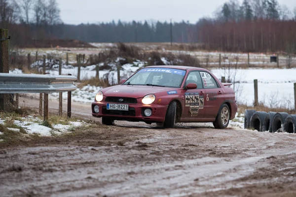 Πόλη Livi Λετονία Χειμώνα Autocross 2018 Των Λαών Και Σπορ — Φωτογραφία Αρχείου