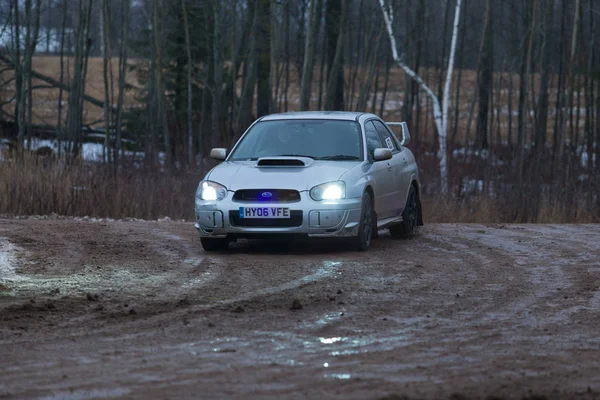 Cidade Livi Letónia Autocross Inverno 2018 Povos Carros Esportivos Motor — Fotografia de Stock