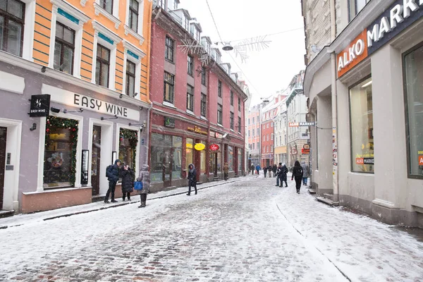 Ciudad Riga Letonia Casco Antiguo Centro Ciudad Pueblos Arquitectura Calles — Foto de Stock