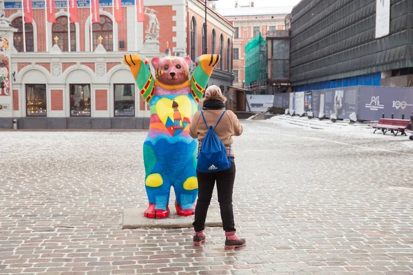 Město Riga Lotyšsko Staré Město Centrum Města Národy Architektura Ulice — Stock fotografie