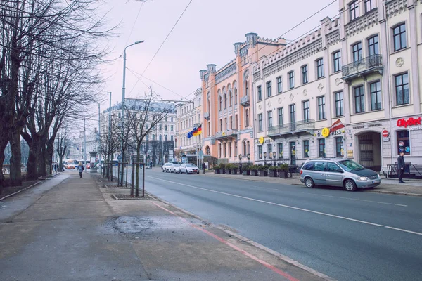 Ciudad Riga Letonia Casco Antiguo Centro Ciudad Pueblos Arquitectura Calles — Foto de Stock