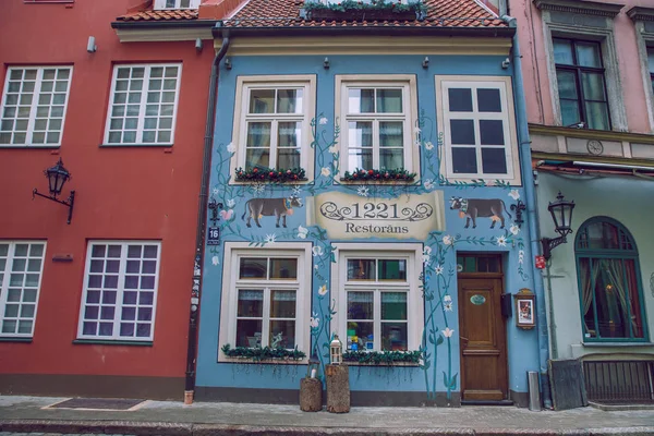 Město Riga Lotyšsko Staré Město Centrum Města Architektura Ulice Příroda — Stock fotografie