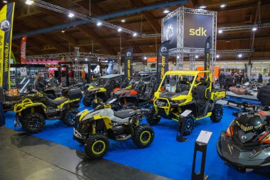 Araba ve açık technik Sergisi. Can-Am, Sen-Doo ve Brp teknoloji