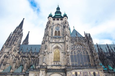 Şehir Prag, Çek Cumhuriyeti. Eski Prag katedral duvarları ve kemeri