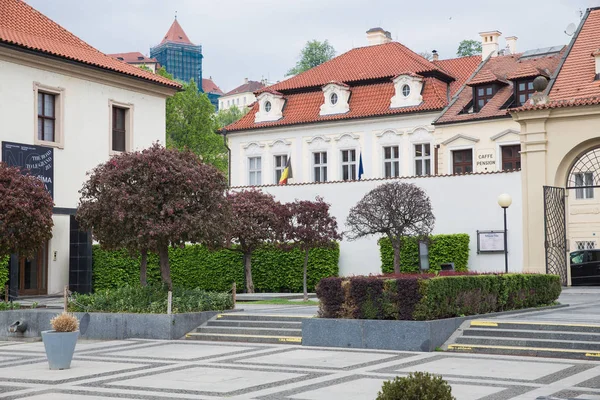 City Prague, Republika Czeska. Centrum starego miasta w Pradze. Ulica i — Zdjęcie stockowe