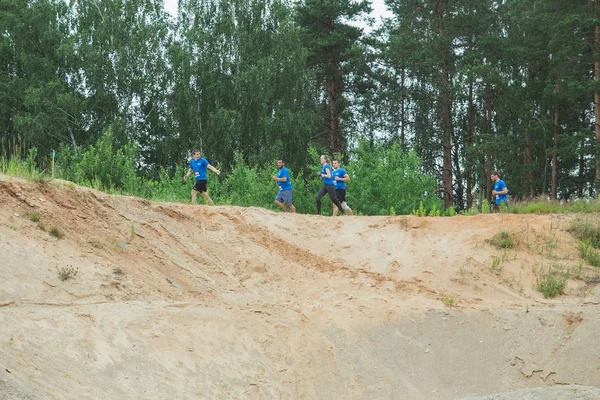 Stad Ikscile, Letse Republiek. Moed race, mensen waren bezig — Stockfoto