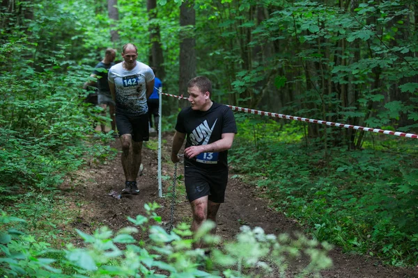 Stad Ikscile, Letse Republiek. Moed race, mensen waren bezig — Stockfoto