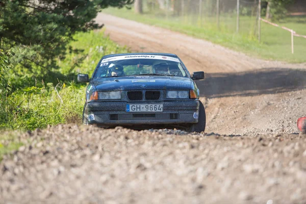 City Cesis, Lettonia. Macchine sportive, prove su pista. Sto... — Foto Stock