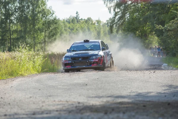 City Cesis, Republiek Letland. Sport machines, track testen. Sto — Stockfoto