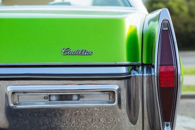 Şehir Riga, Letonya cumhuriyeti. Retro araba partisi. T oldtimer araba