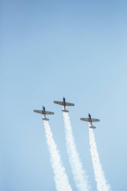 Şehir Riga, Letonya cumhuriyeti. Şehir festivali onuruna Avio gösterisi