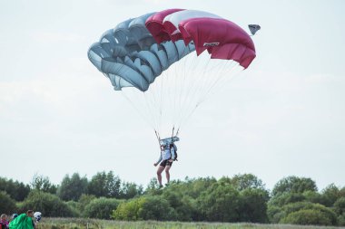 Şehir Riga, Letonya cumhuriyeti. Şehir festivali onuruna Avio gösterisi