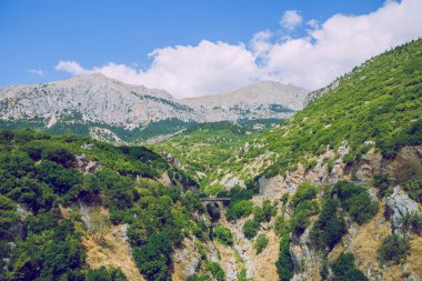 Yunan Cumhuriyeti. Tarlalar, dağlar, çimenler ve ağaçlar. Di içinde
