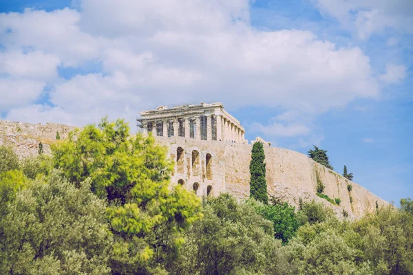 Ciudad Atenas, Grecia República. Acrópolis y montaña. Sep 11 201 — Foto de Stock