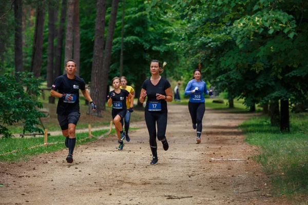 Cidade Riga Letónia Corrida Corrida Pessoas Estavam Envolvidas Atividades Esportivas — Fotografia de Stock