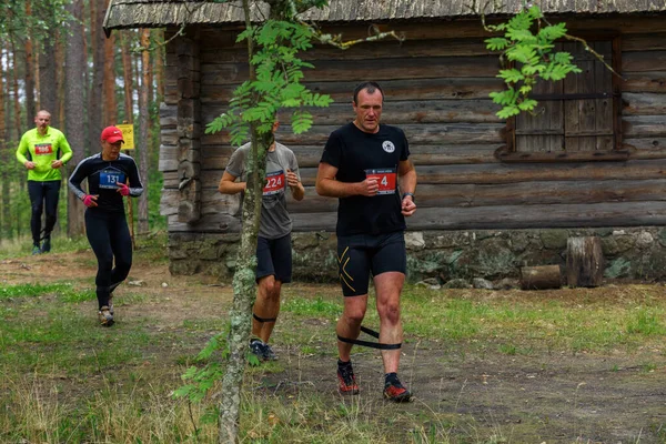 Città Riga Lettonia Corsa Corsa Persone Erano Impegnate Attività Sportive — Foto Stock