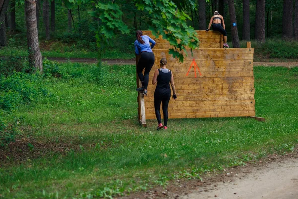 Ciudad Riga Letonia Carrera Carrera Gente Dedicaba Actividades Deportivas Superar — Foto de Stock