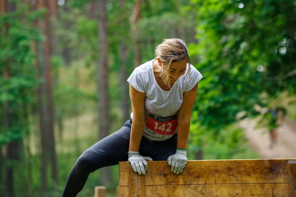 Ciudad Riga Letonia Carrera Carrera Gente Dedicaba Actividades Deportivas Superar — Foto de Stock