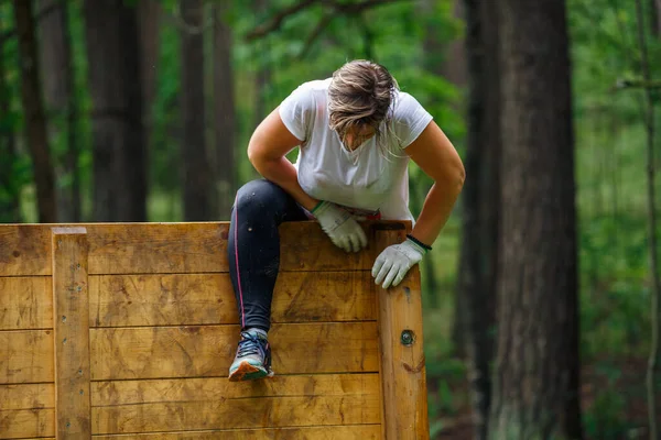 Ciudad Riga Letonia Carrera Carrera Gente Dedicaba Actividades Deportivas Superar — Foto de Stock