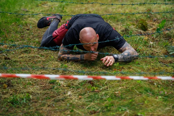 Ciudad Riga Letonia Carrera Carrera Gente Dedicaba Actividades Deportivas Superar — Foto de Stock