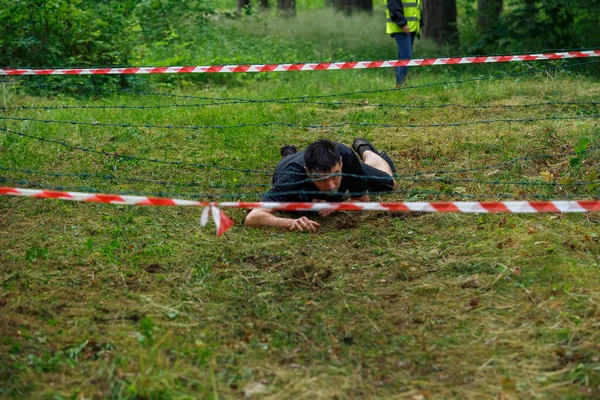 Ciudad Riga Letonia Carrera Carrera Gente Dedicaba Actividades Deportivas Superar — Foto de Stock