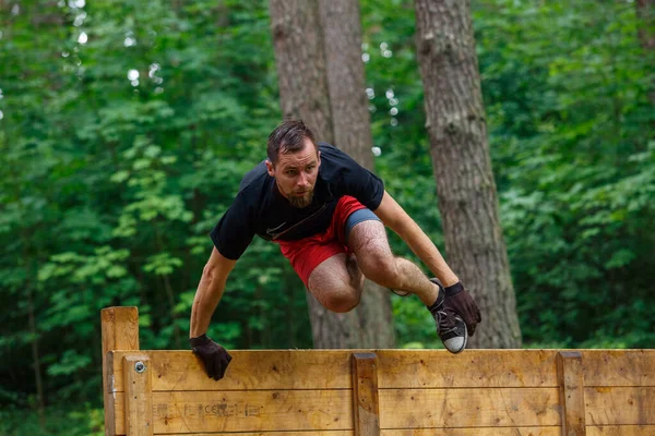 Ciudad Riga Letonia Carrera Carrera Gente Dedicaba Actividades Deportivas Superar — Foto de Stock