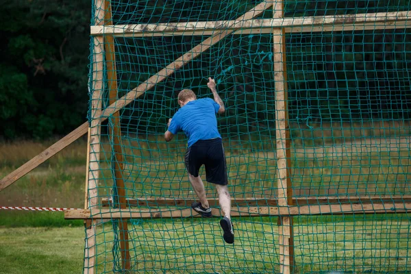 Stadt Riga Lettland Run Rennen Wurden Die Menschen Mit Sportlichen — Stockfoto