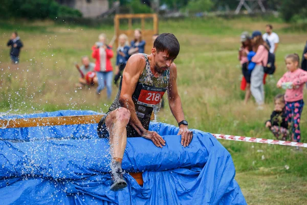 Cidade Riga Letónia Corrida Corrida Pessoas Estavam Envolvidas Atividades Esportivas — Fotografia de Stock