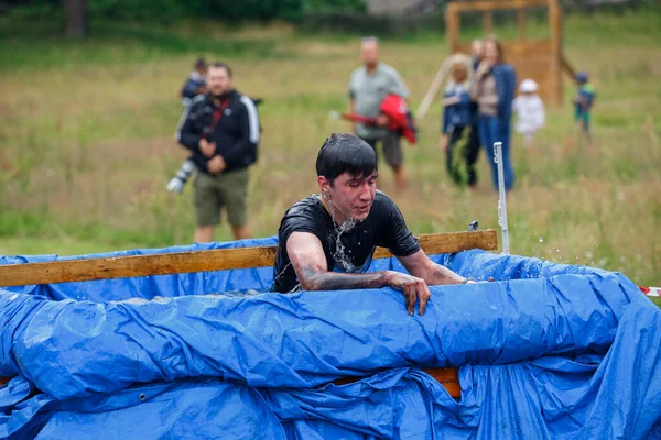 Stad Riga Letland Rennen Race Mensen Waren Bezig Met Sportactiviteiten — Stockfoto