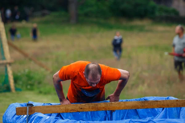 Città Riga Lettonia Corsa Corsa Persone Erano Impegnate Attività Sportive — Foto Stock