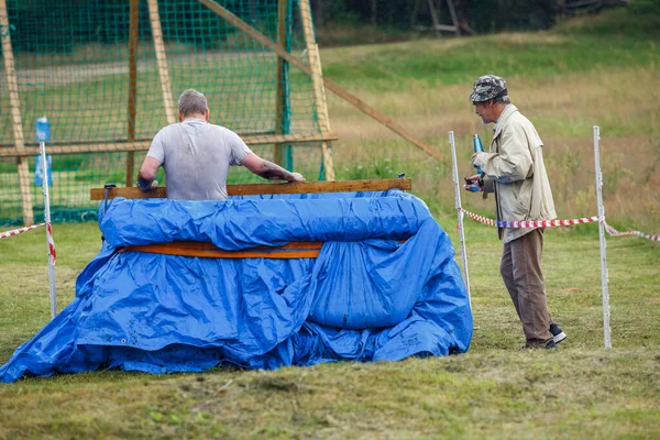 Město Riga Lotyšsko Běh Závod Lidé Byli Zapojeni Sportovních Aktivit — Stock fotografie