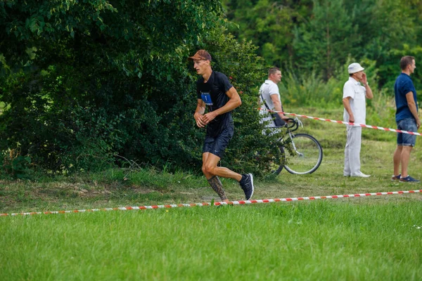 City Plavinas Λετονία Τρέξτε Αγώνα Άνθρωποι Συμμετείχαν Αθλητικές Δραστηριότητες Ξεπερνώντας — Φωτογραφία Αρχείου